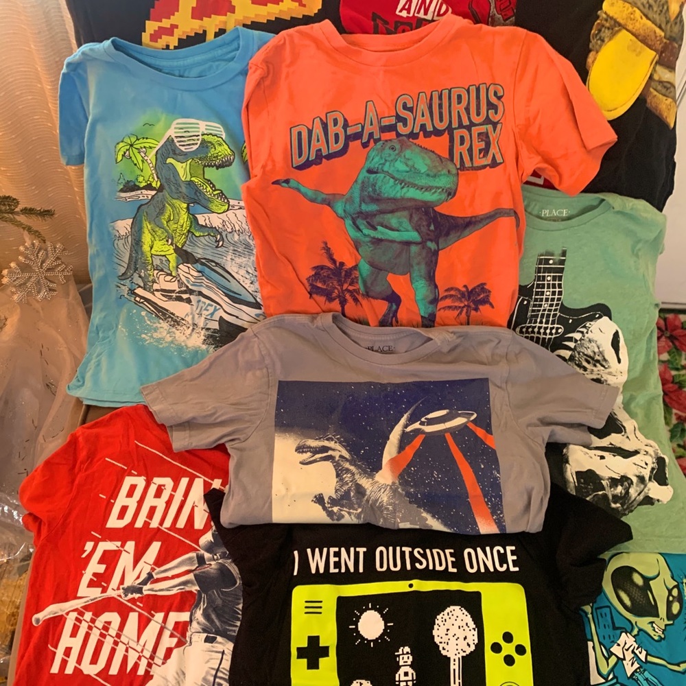 Lot of 10 boys T-shirt size 7/8